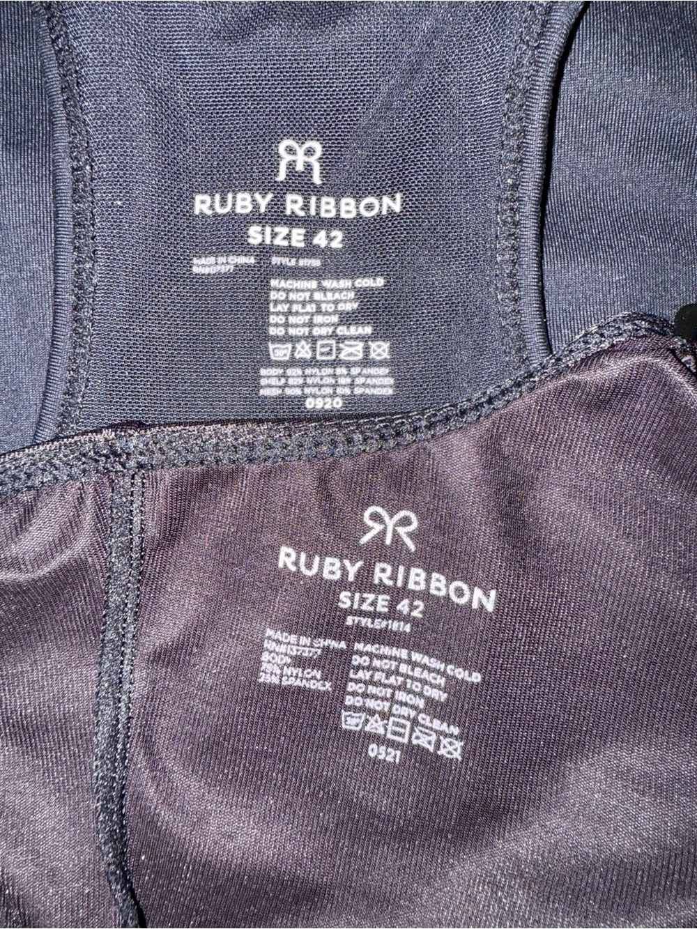 Ruby Ribbon black under shirts - Picture 6 of 6